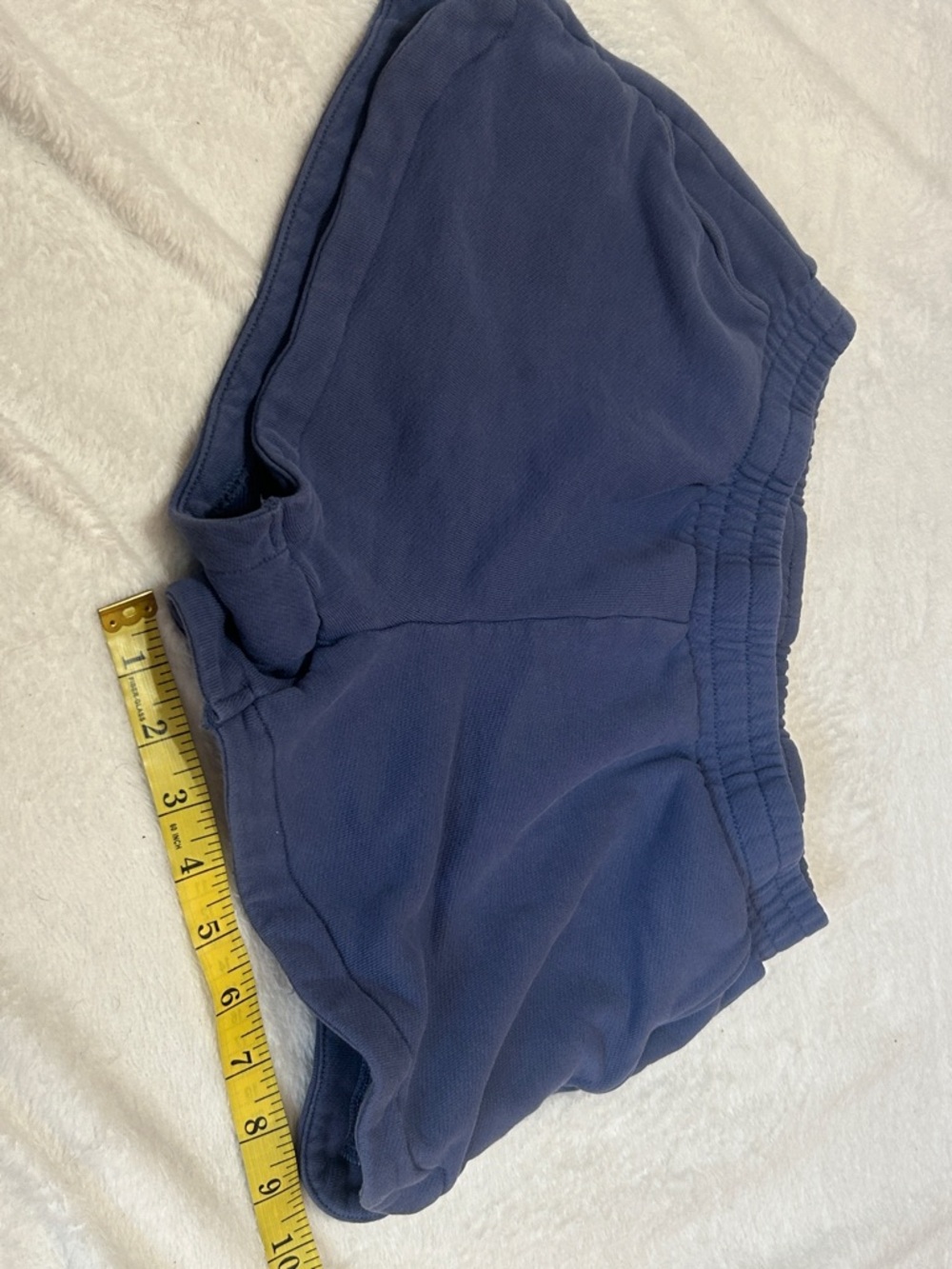 RW&CO. Cotton Lounge Shorts Blue Size Small Soft Knit Athleisure - Picture 9 of 10